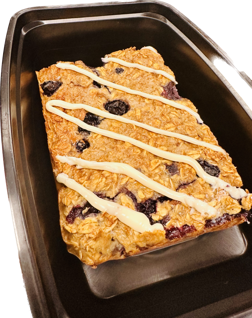 *NEW Blueberry Oatmeal Protein Cream Cheese Bars So Goody Good