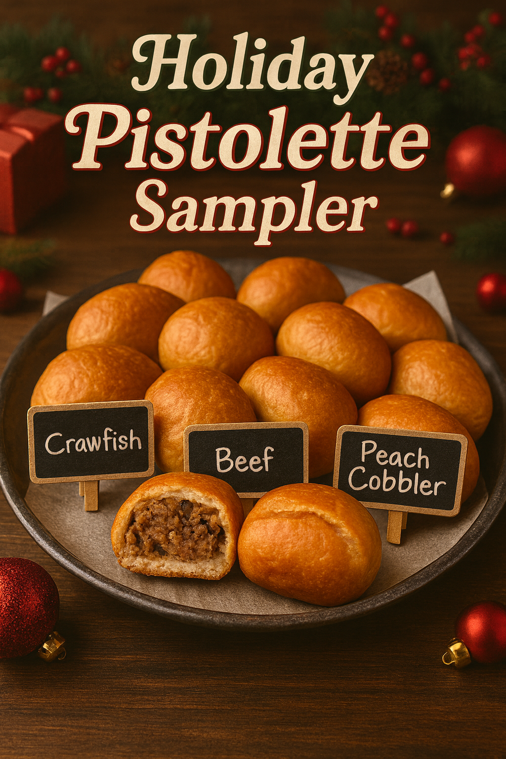 Holiday Pistolette Sampler (1 Dozen)